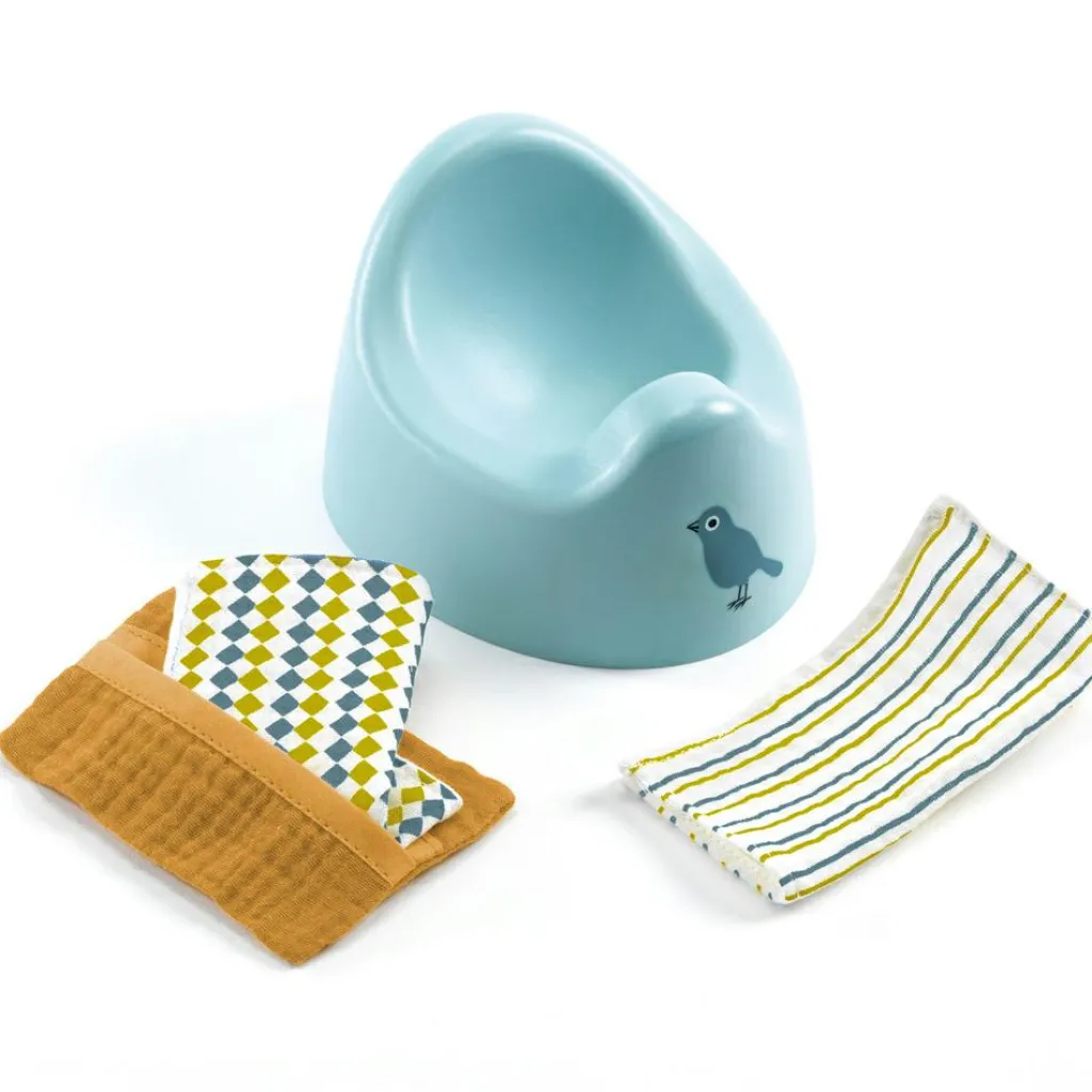 Set pot et lingettes Pomea pour poupée Accessoires Poupée
