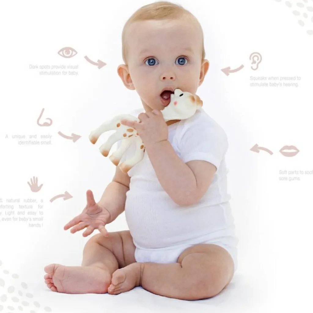 Best en caoutchouc naturel So'pure (18 cm) Hochet