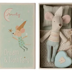 Souris Fée des dents Petit frère dans sa boîte Figurines De Jeu