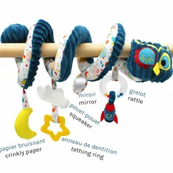 Discount Spirale d'activités Astros le Hibou Jouet D'Activités À Suspendre