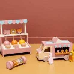 Hot Stand de glaces en bois Marchand