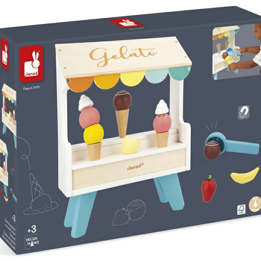 Online Stand de glaces en bois Marchand