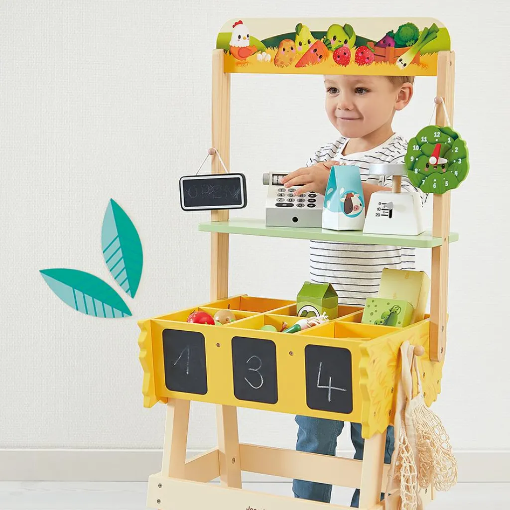 Hot Stand de marché Ferme avec accessoires (32 accessoires) Marchand