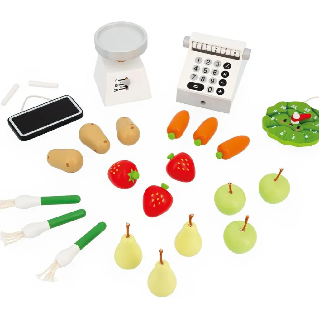 Hot Stand de marché Ferme avec accessoires (32 accessoires) Marchand