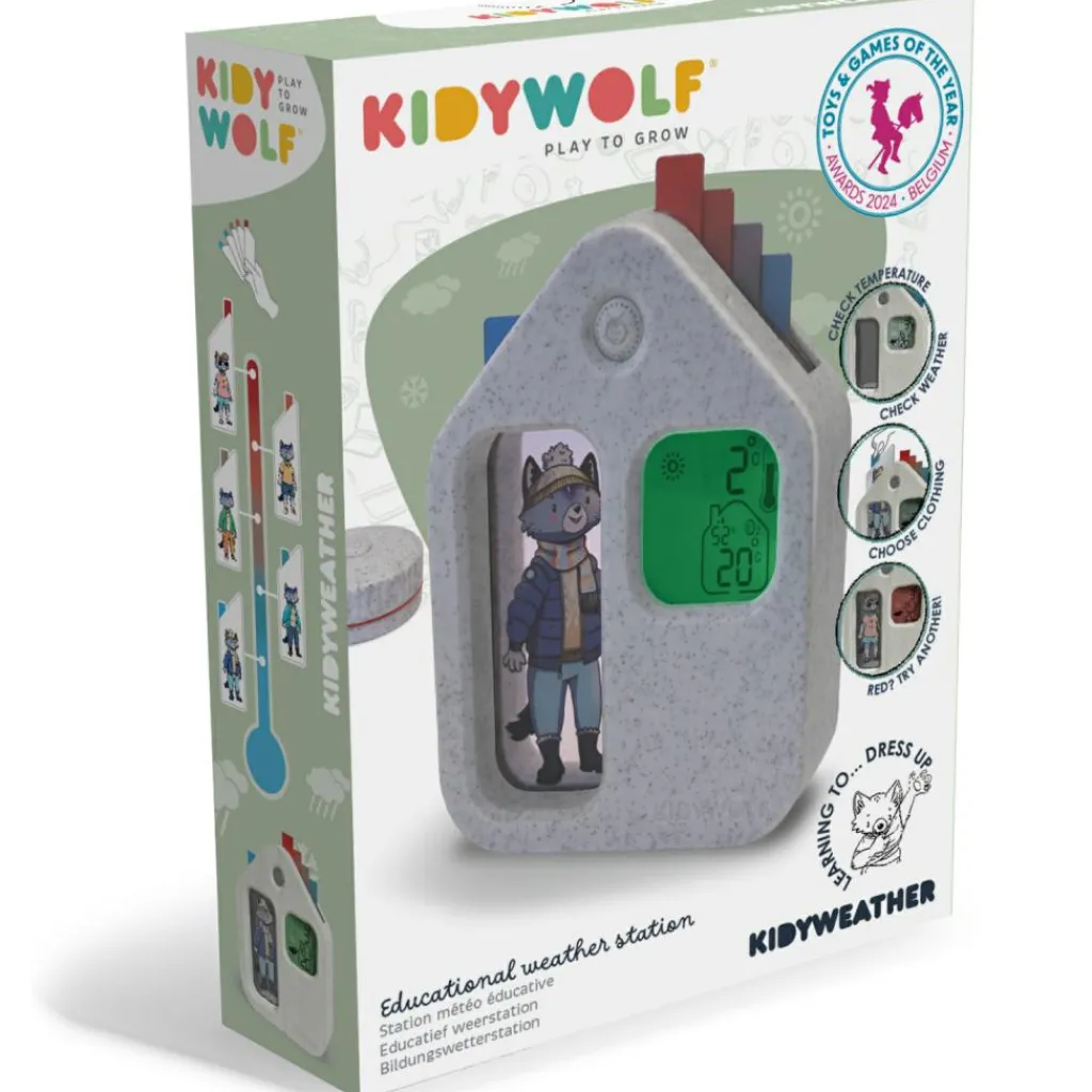 New Station météo éducative KIDYWEATHER Apprentissage Du Temps Et Quotidien