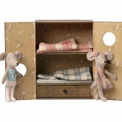 New Studio de danse avec petite sœur et petit frère Souris Figurines De Jeu