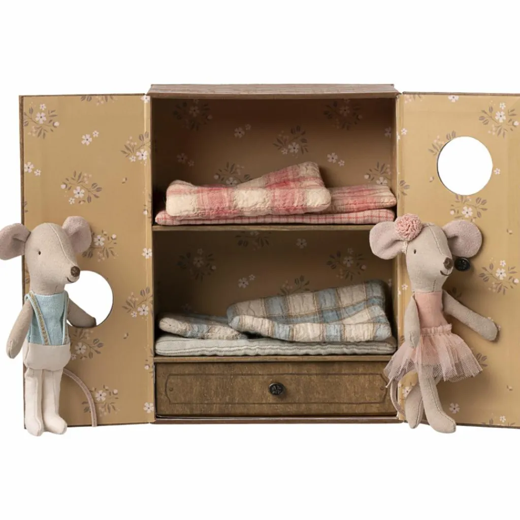 New Studio de danse avec petite sœur et petit frère Souris Figurines De Jeu