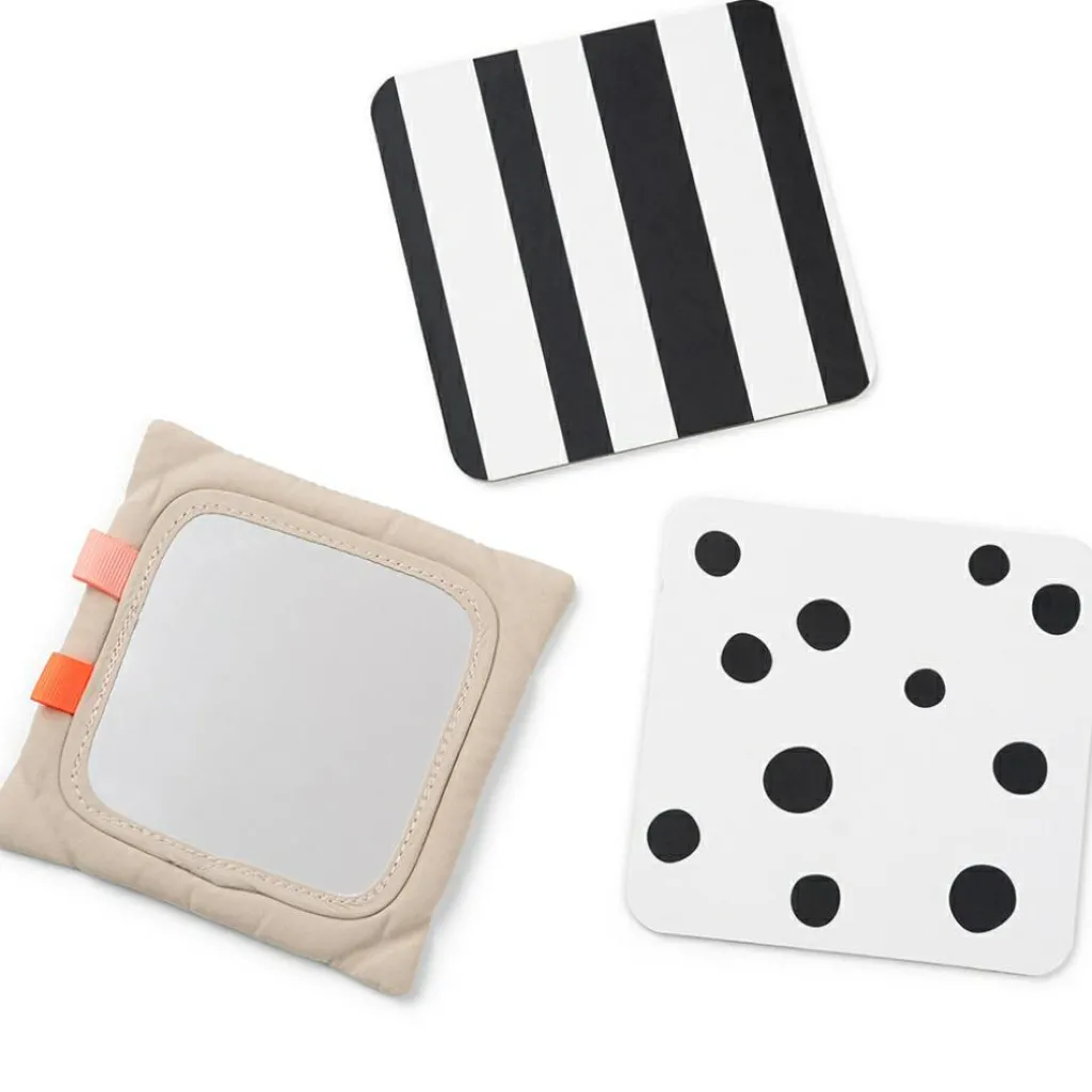 New Support avec cartes de motifs contrastés Deer friends Sable Livre Bébé En Tissu