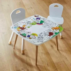 Hot Table à colorier Coloritable modèle La Forêt Dessin Et Peinture