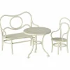 Table banc & chaise Souris Small Blanc cassé Accessoires Pour Univers De Jeu