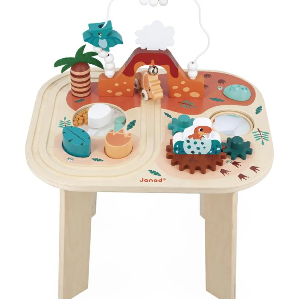 New Table d'activités en bois Dino Centre D'Activités