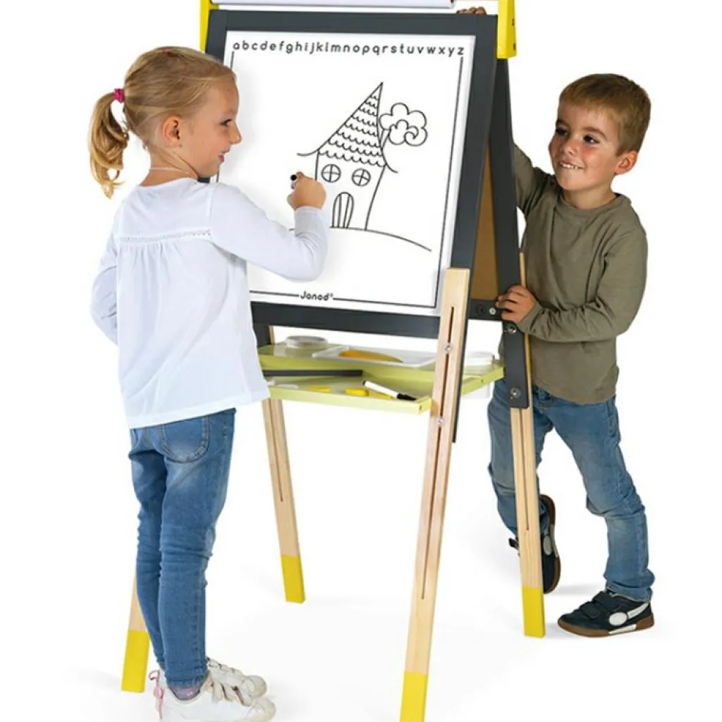 Outlet Tableau à dessin réglable gris et jaune Dessin Et Peinture