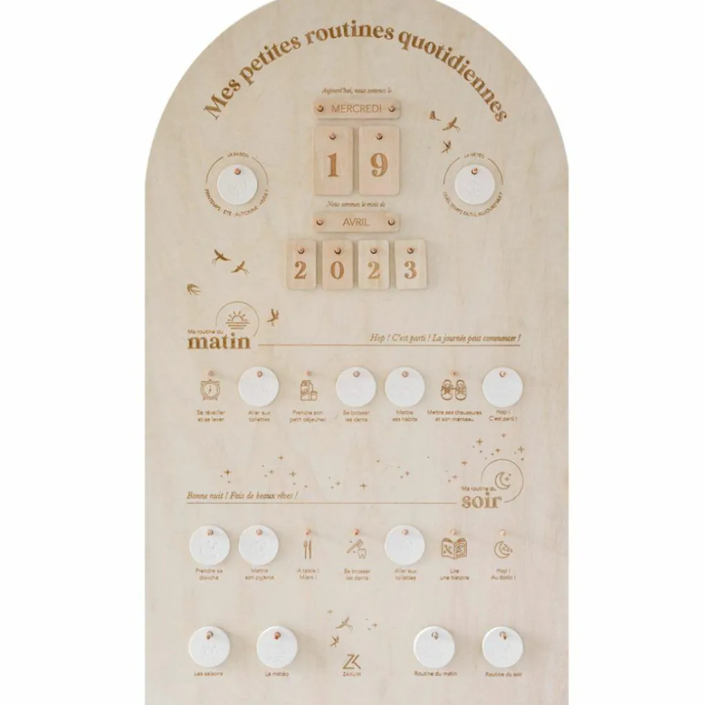 Hot Tableau à suspendre mes petites routines Apprentissage Du Temps Et Quotidien