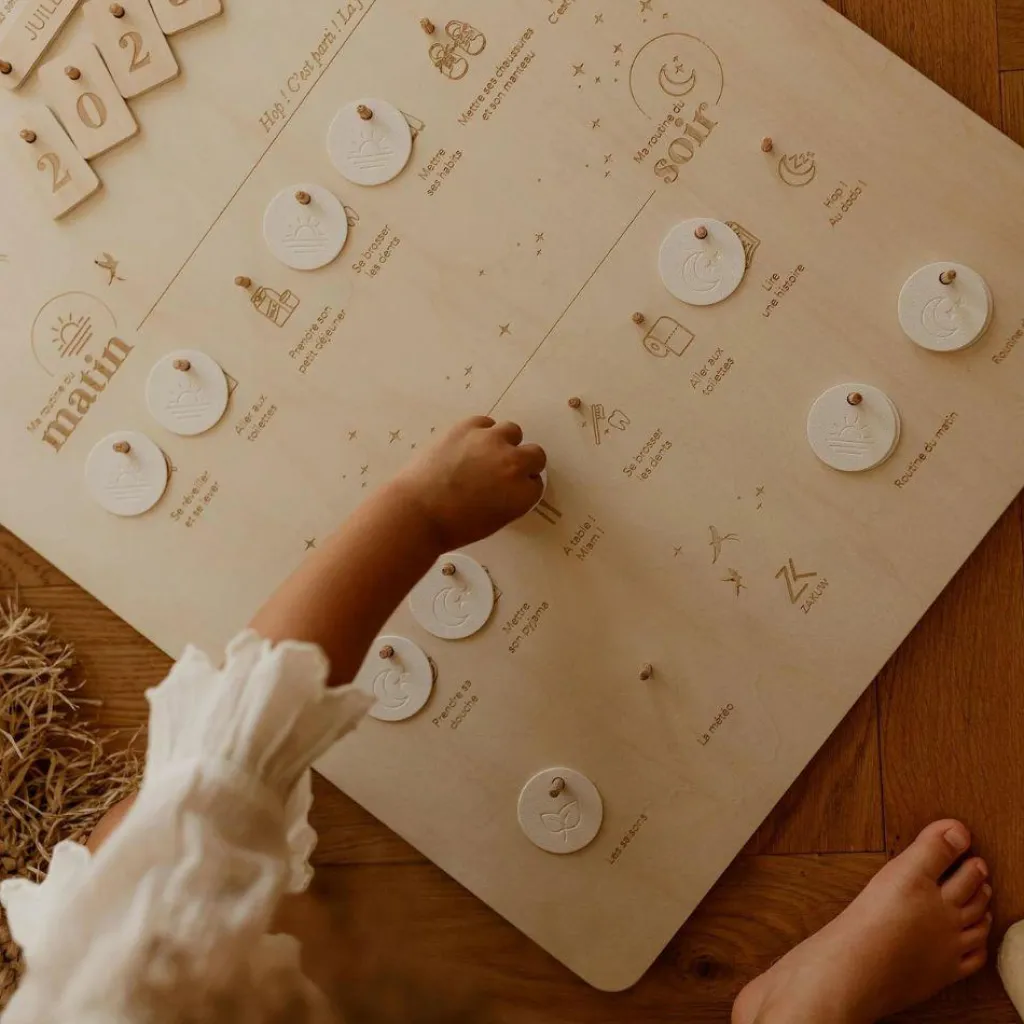 Hot Tableau à suspendre mes petites routines Apprentissage Du Temps Et Quotidien