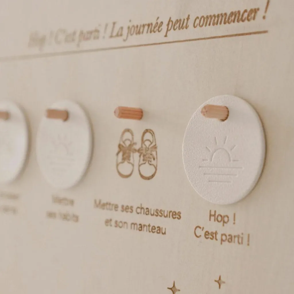 Hot Tableau à suspendre mes petites routines Apprentissage Du Temps Et Quotidien