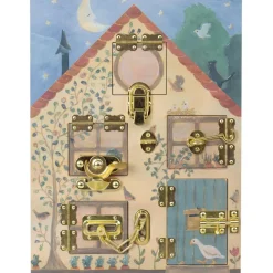Clearance Tableau d'activités Maison des lapins (40 x 30 cm) Jeu De Motricité Fine