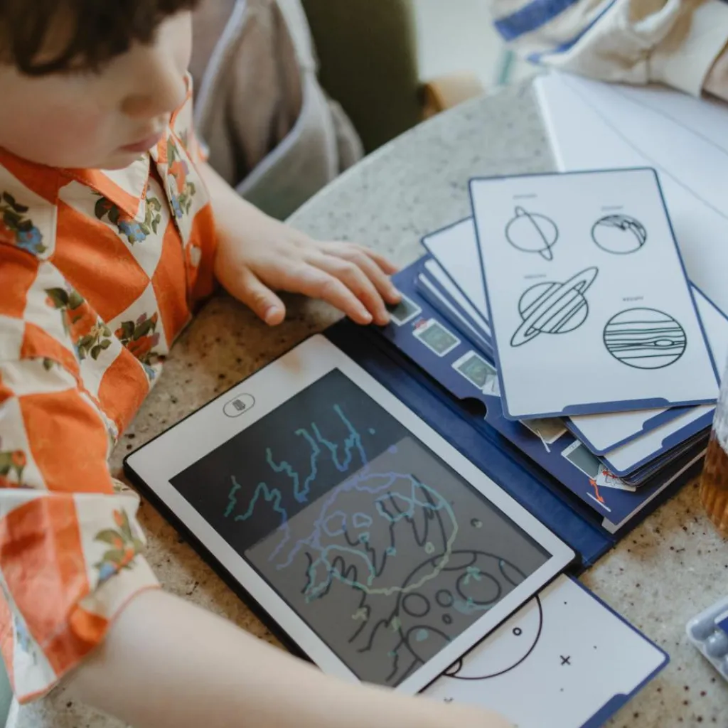 New Tablette à dessin KIDYDRAW-MINI Galaxie bleue Dessin Et Peinture
