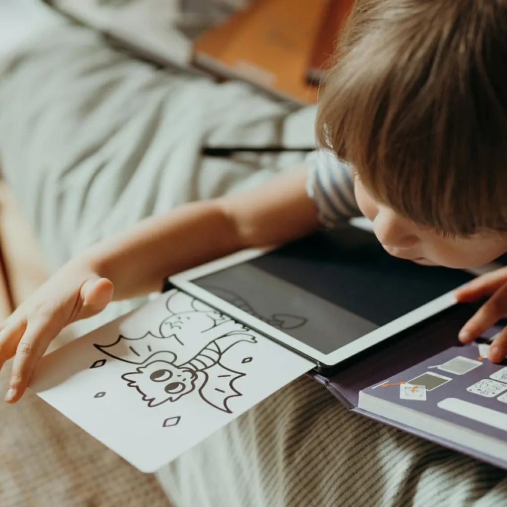 Hot Tablette à dessin KIDYDRAW-MINI Il était une fois violet Dessin Et Peinture