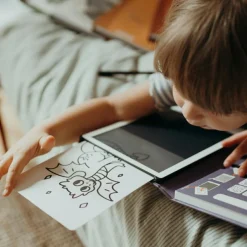 Sale Tablette à dessin KIDYDRAW-MINI Dinosaures rouge Dessin Et Peinture