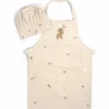 Discount Tablier brodé et toque en coton Wonderful Winter Lièvre Enfant Tablier Enfant