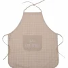 Sale Tablier de cuisine coton enduit Futur chef étoilé carreaux nude Enfant Tablier Enfant