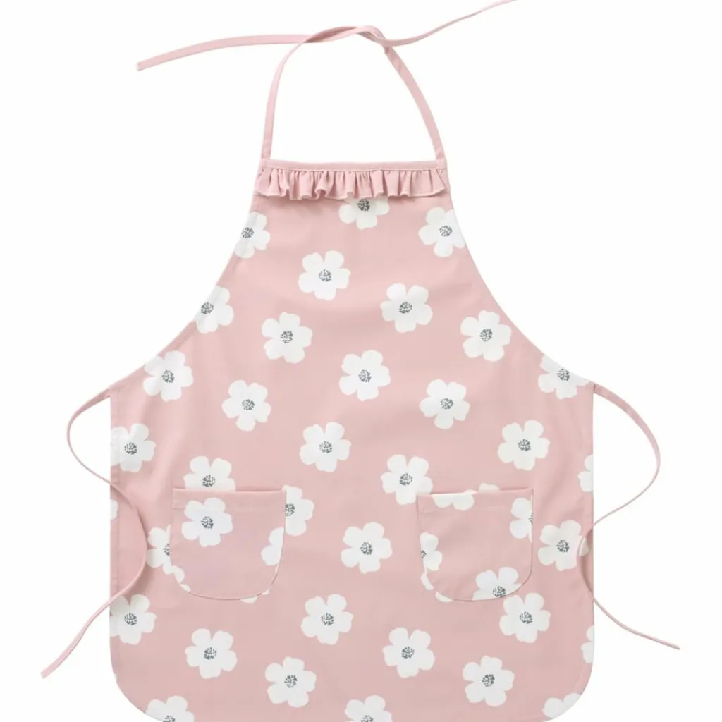 Tablier de cuisine froufrou en tissu imperméable fleurs Enfant Tablier Enfant