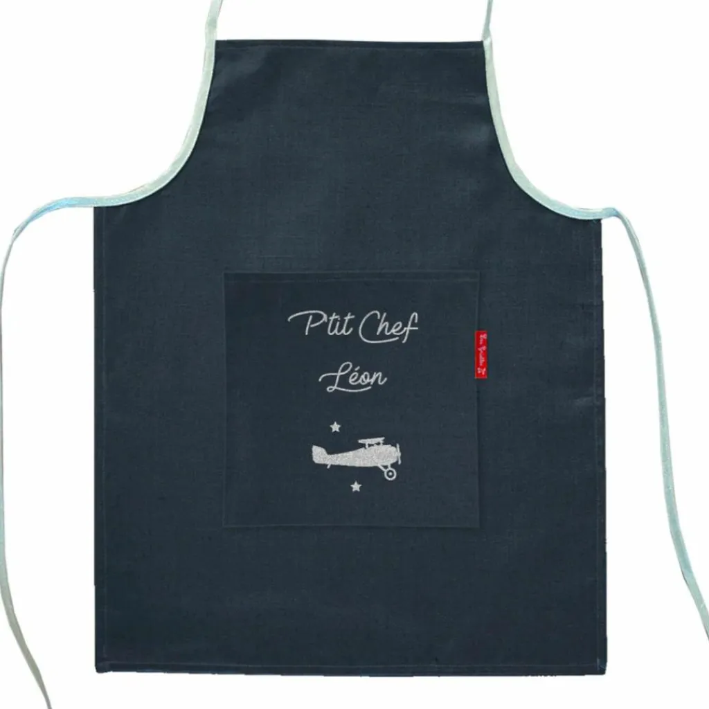 Sale Tablier enfant Bleu pétrole (personnalisable) Enfant Tablier Enfant