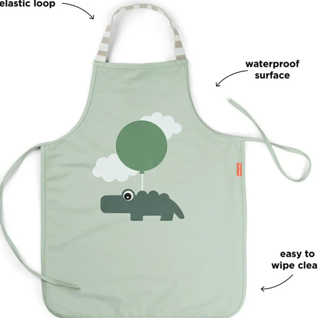 Best Tablier enfant imperméable Happy clouds Vert Enfant Tablier Enfant