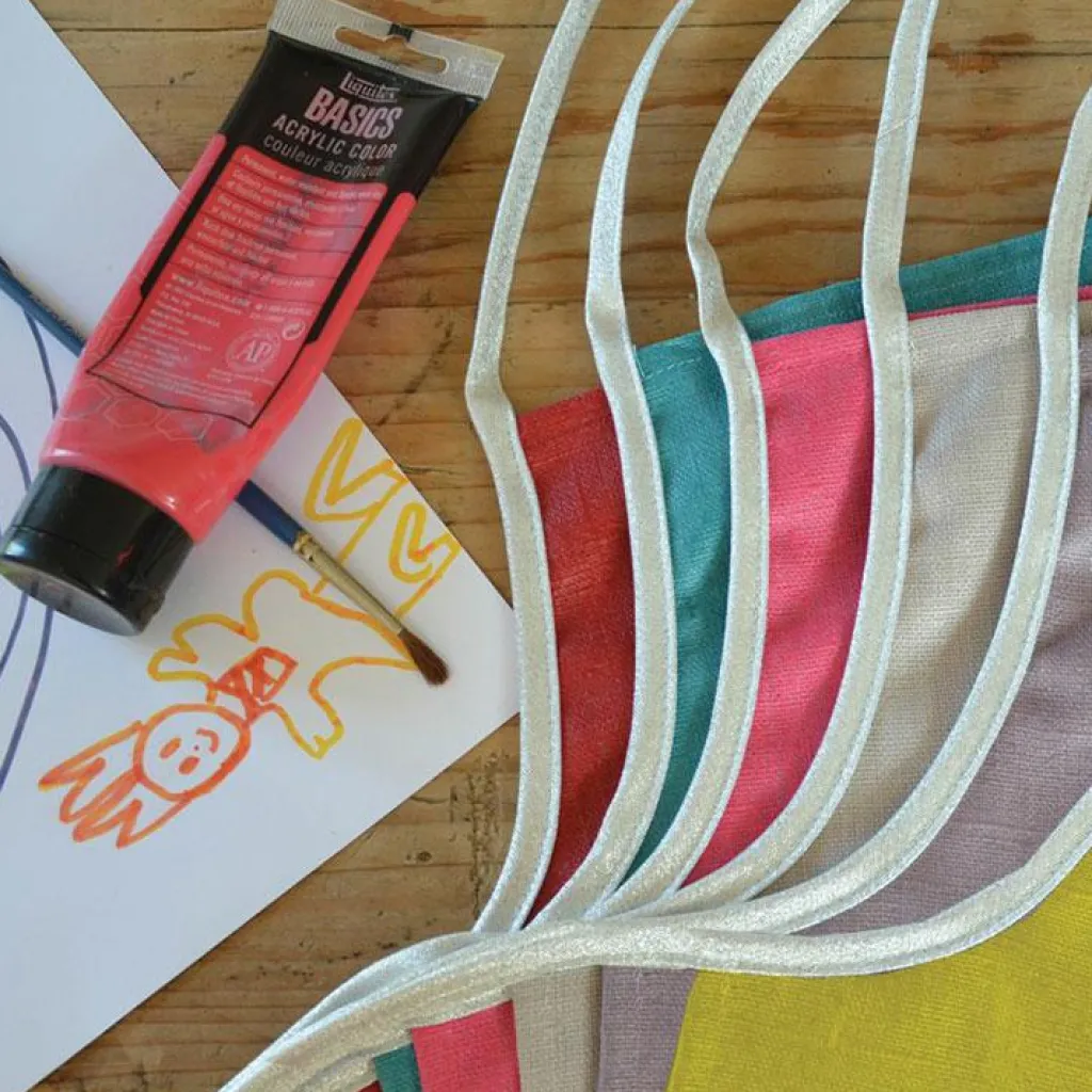 Hot Tablier gris clair (personnalisable) Enfant Tablier Enfant