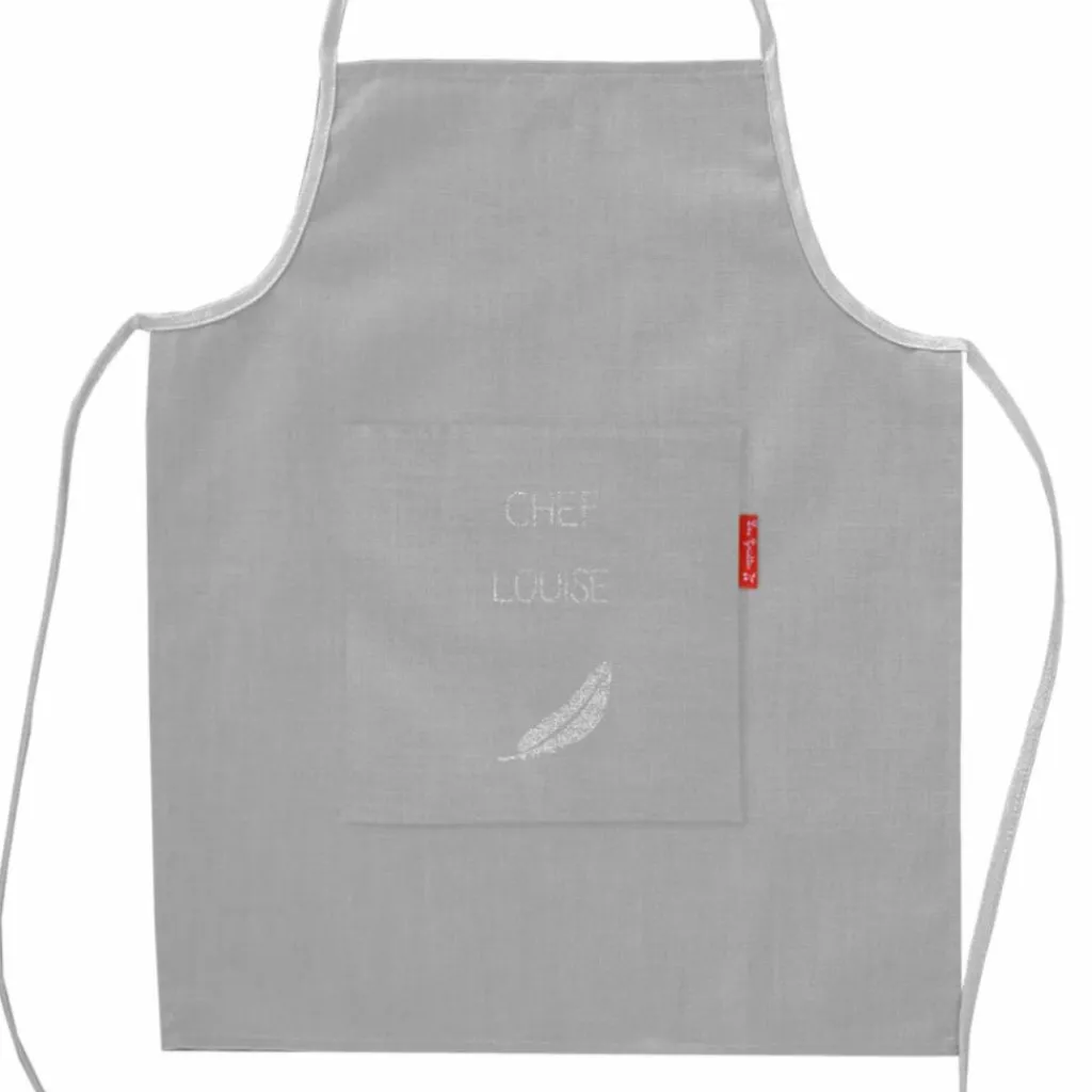 Hot Tablier gris clair (personnalisable) Enfant Tablier Enfant