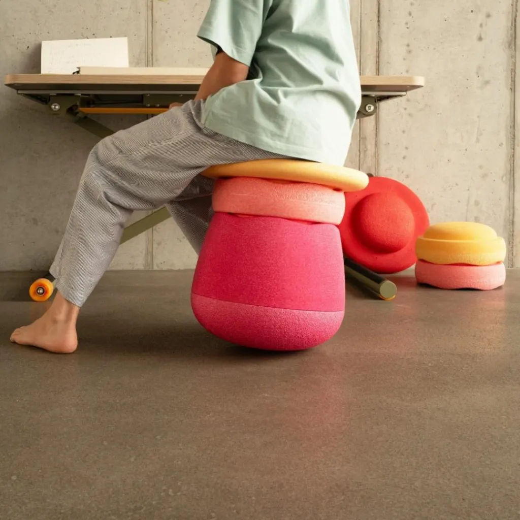 Discount Tabouret enfant modulaire Base pink Parcours De Motricité