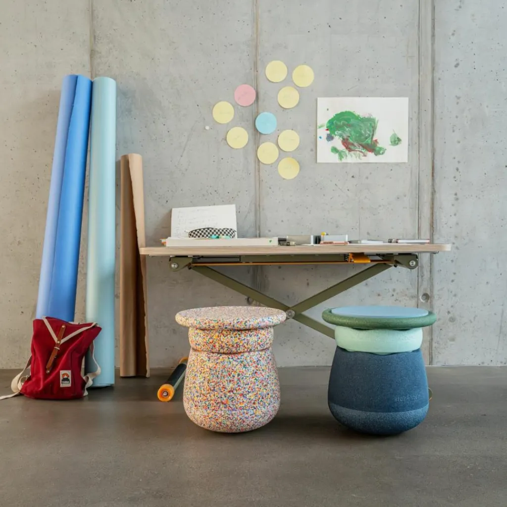 Tabouret enfant modulaire Base super confetti Parcours De Motricité