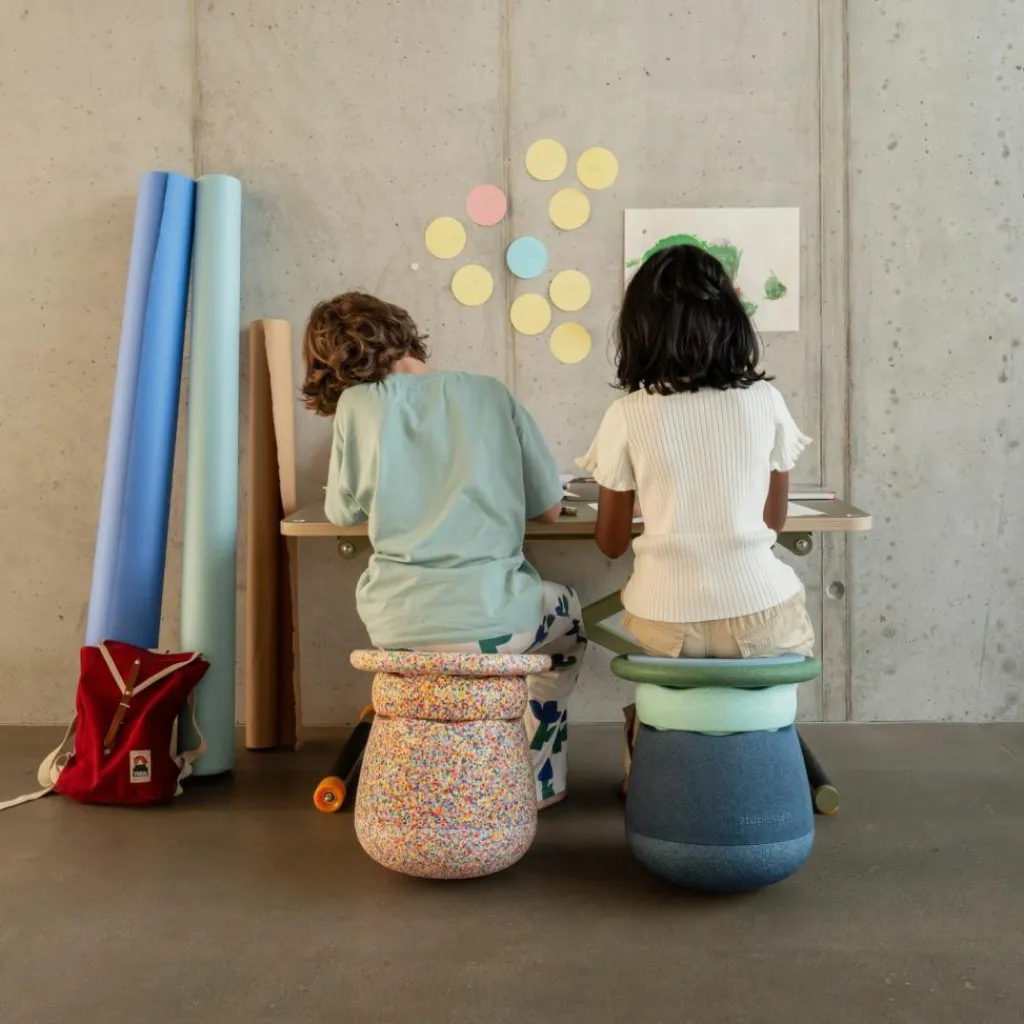 Hot Tabouret enfant modulaire Base dark blue Parcours De Motricité