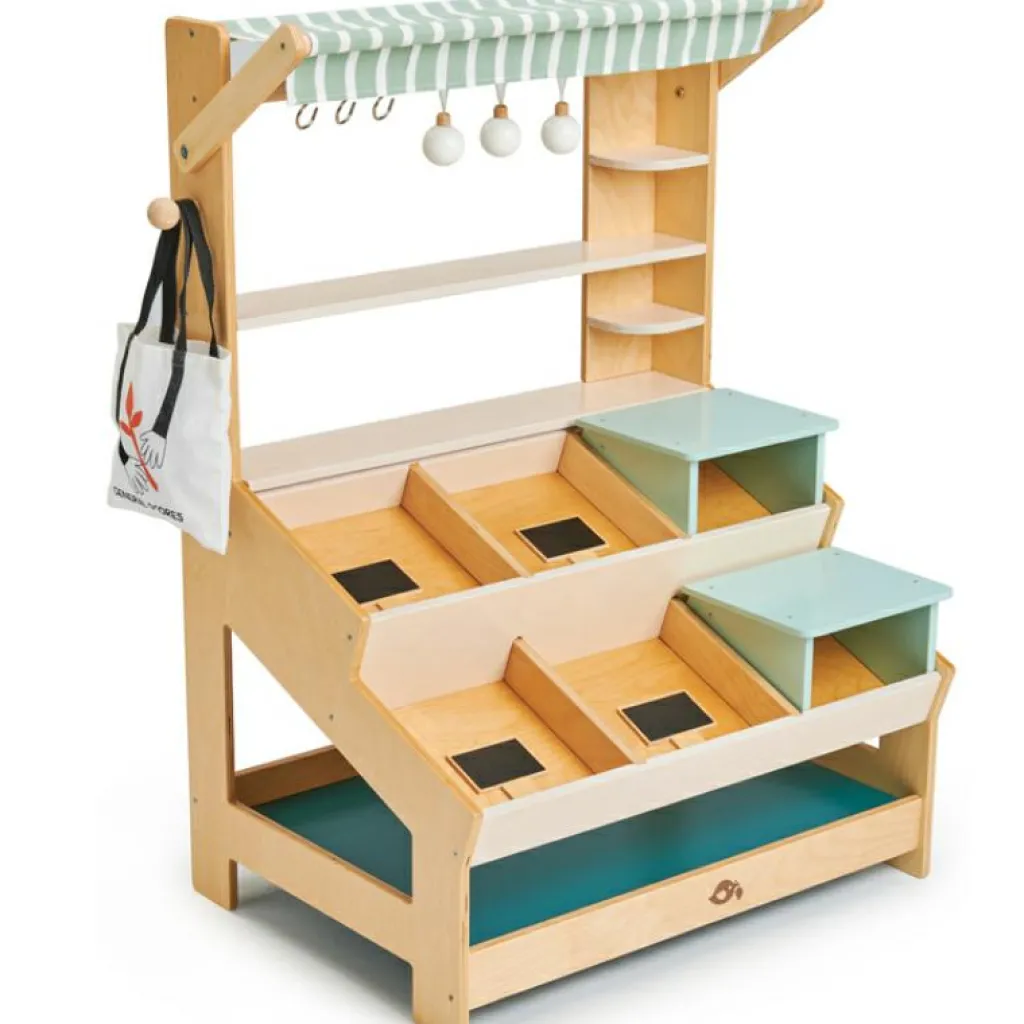 Best Étal de marché en bois Marchand