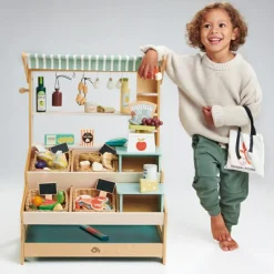 Best Étal de marché en bois Marchand