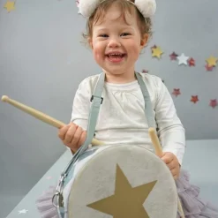 Sale Tambour en bois bleu Instrument De Musique