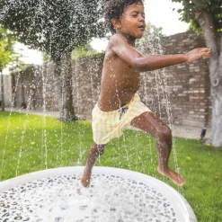 Hot Tapis de glisse arroseur Léopard beige Enfant Piscine Enfant