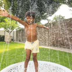 Hot Tapis de glisse arroseur Léopard beige Enfant Piscine Enfant