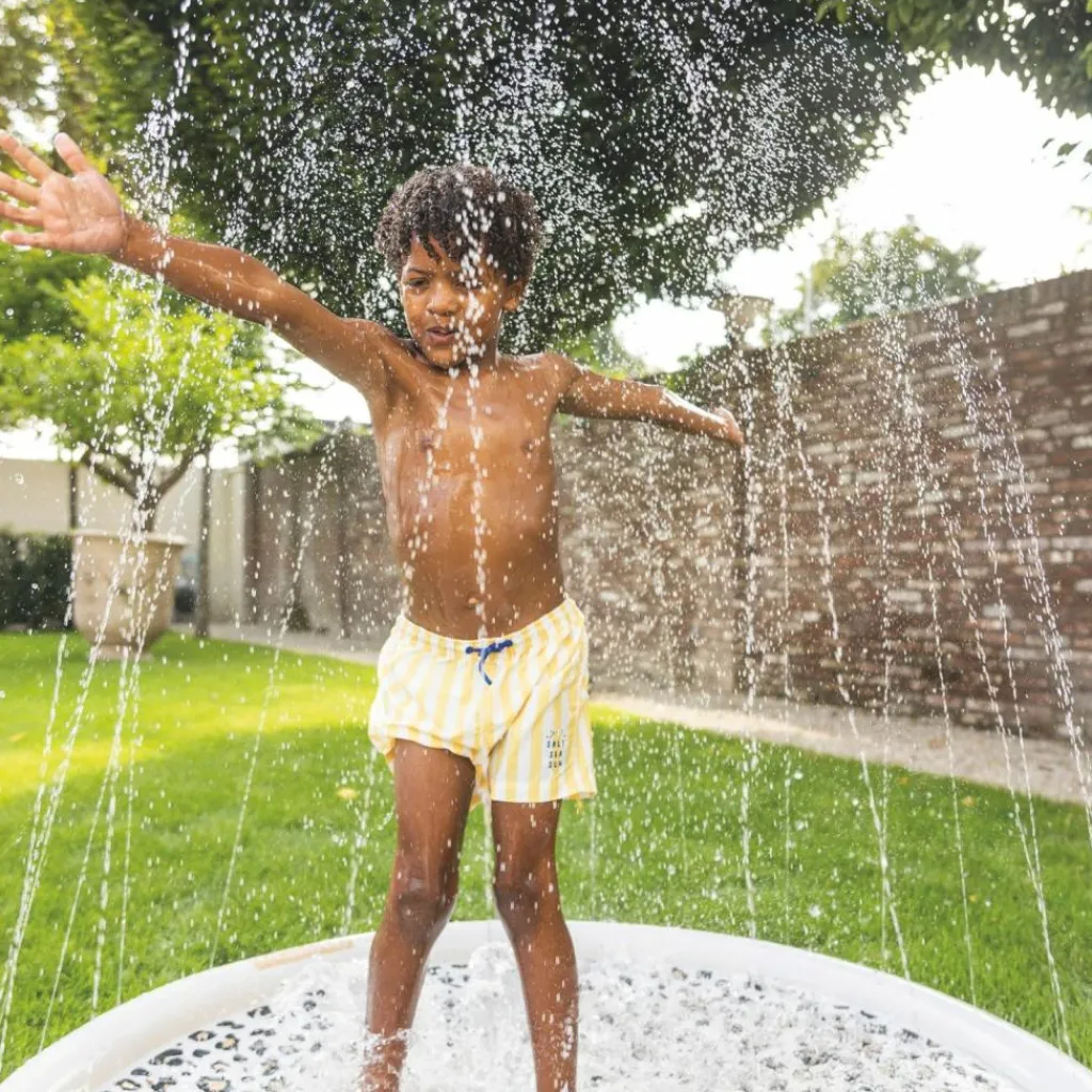 Hot Tapis de glisse arroseur Léopard beige Enfant Piscine Enfant
