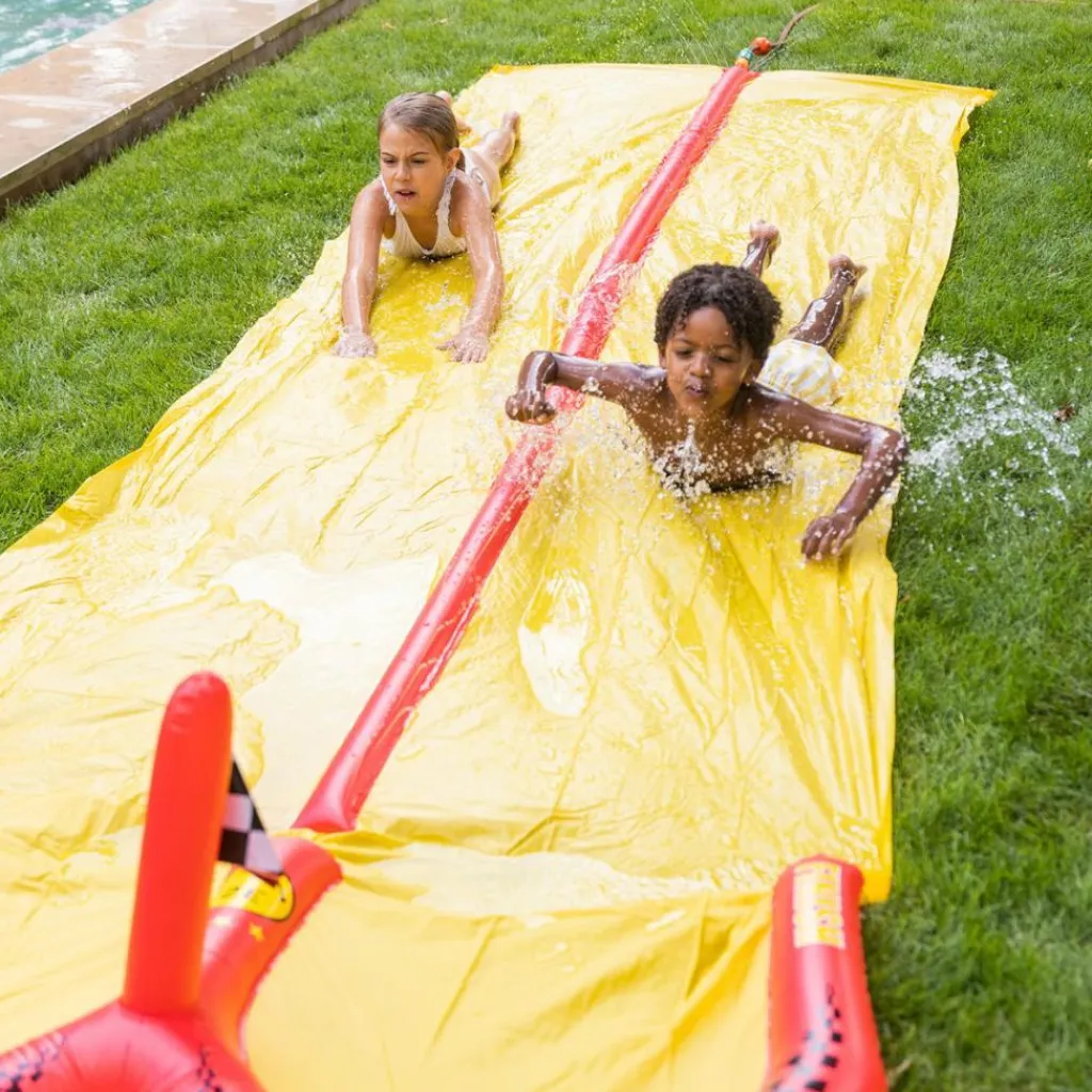 Best Tapis de glisse eau arroseur Racing Enfant Piscine Enfant