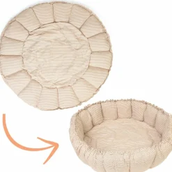 Discount Tapis de jeu 3 en 1 Organic Coco Stripes Blue Tapis De Jeu