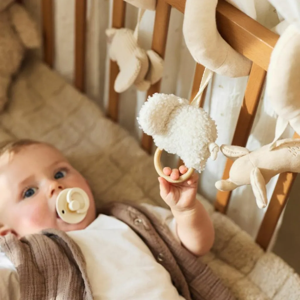 Discount Tapis de jeu Box Teddy Warm Sand (75 x 95 cm) Tapis De Jeu