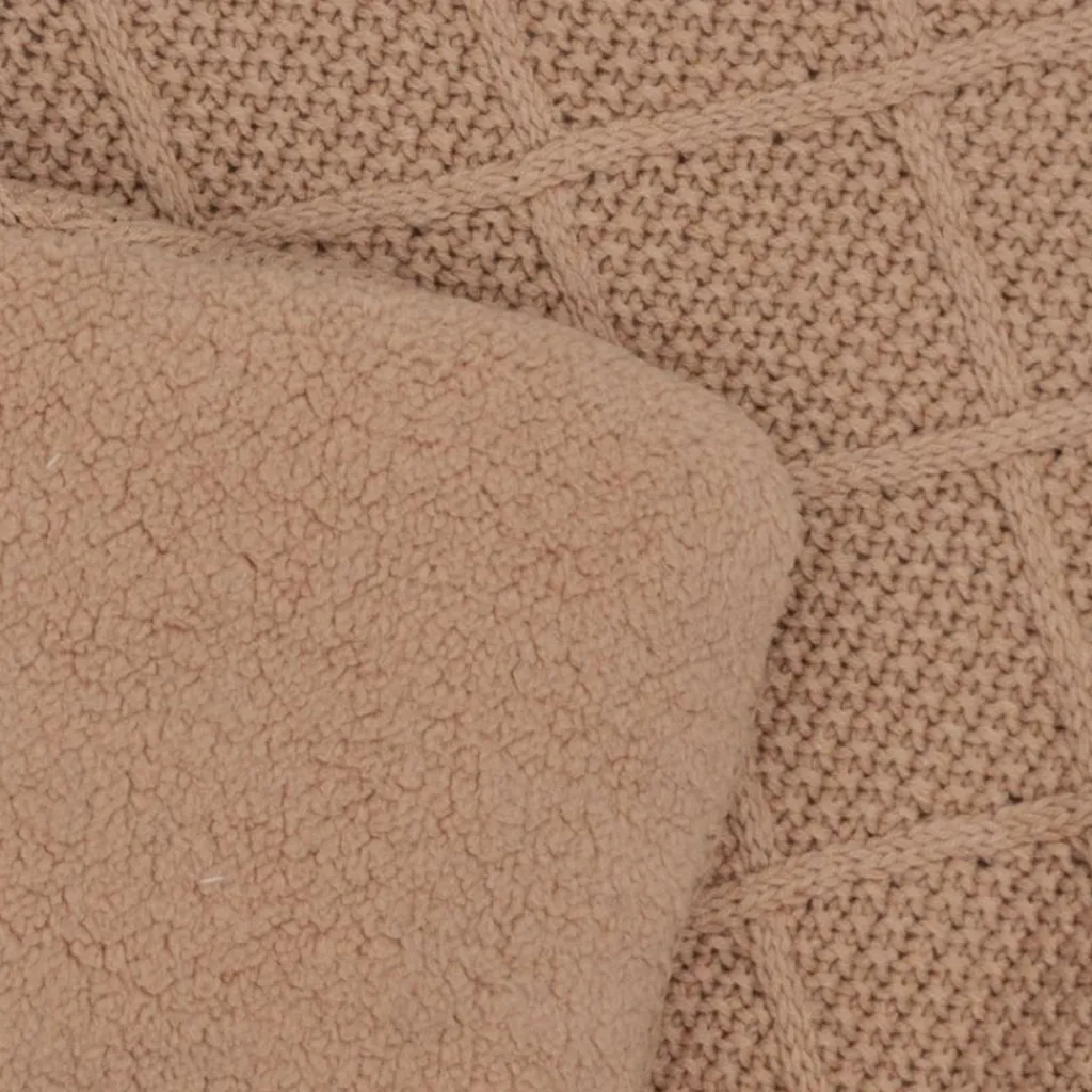 Hot Tapis de jeu Check Knit Biscuit (75 x 95 cm) Tapis De Jeu