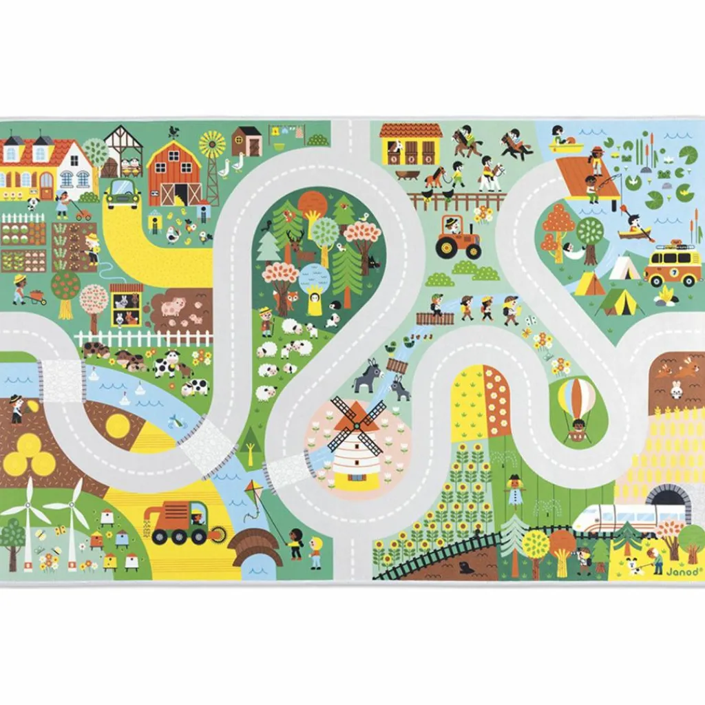 Discount Tapis de jeu Cross Roads Campagne (120 x 78 cm) Tapis De Jeu