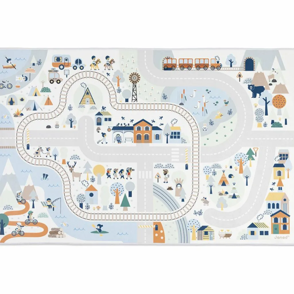 New Tapis de jeu Cross Roads La Vallée Blanche (120 x 78 cm) Tapis De Jeu