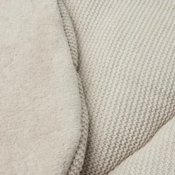 Clearance Tapis de jeu rond Basic Knit Nougat (95 cm) Tapis De Jeu