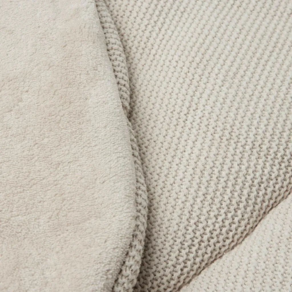 Clearance Tapis de jeu rond Basic Knit Nougat (95 cm) Tapis De Jeu