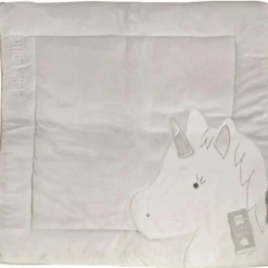 Clearance Tapis de jeu Tapidou Ma jolie licorne argent (100 x 100 cm) Tapis De Jeu