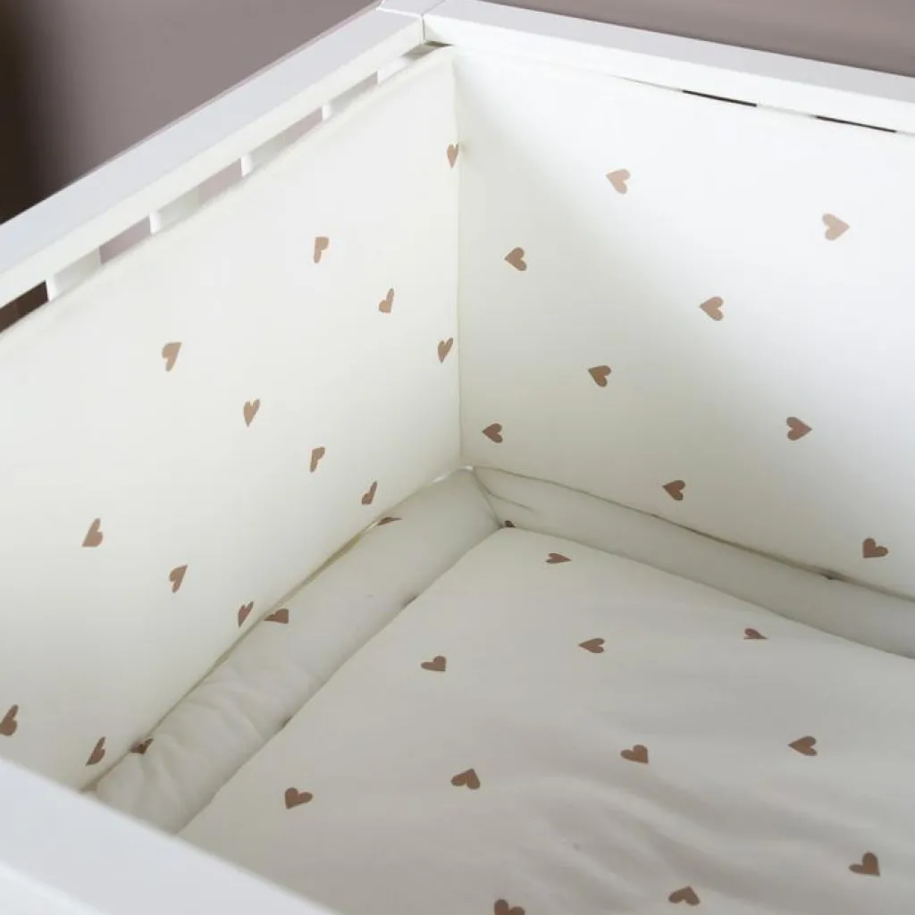 Hot Tapis de parc Jersey coeurs dorés (75 x 95 cm) Tapis De Jeu