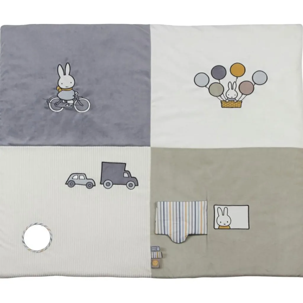 Tapis de parc Miffy fluffy bleu (80 x 100 cm) Tapis De Jeu